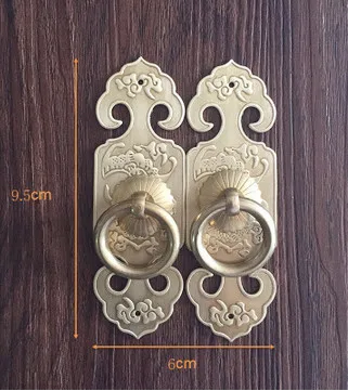 Furniture accessories Chinese antique furniture hardware accessories copper cabinet handles bones straight door handle Furniture accessories Chinese antique furniture hardware accessories copper cabinet handles bones straight door handle