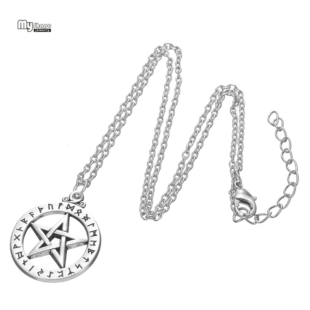 My Shape этническое Tetragrammaton колье нордические руны религия Звезда Давида кулон