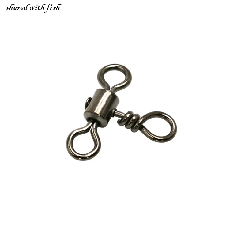 

New Arrival 1 BAG Barrel Swivel Cross-line Brass Head and Tuoe Fishing Tackle Fishing Swivel Fishing Accessory