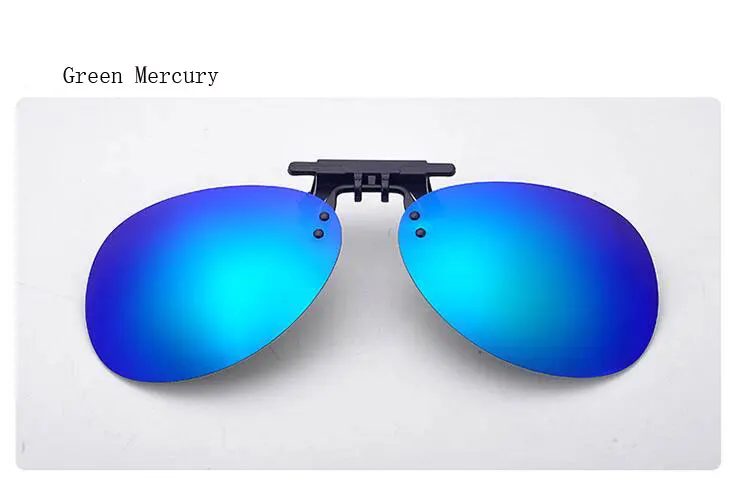 Ralferty, зеркальные поляризационные солнцезащитные очки для пилота, мужские солнцезащитные очки с линзами для ночного видения, солнцезащитные очки с откидывающейся застежкой, уличные очки - Цвет линз: Green Mercury