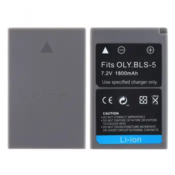 

7.2V 1800mAh PS-BLS5 BLS-5 BLS5 BLS-50 BLS50 Li-ion Rechargeable Camera Battery for Olympus PEN E-PL7 E-PM2 E-M10 II Stylus1