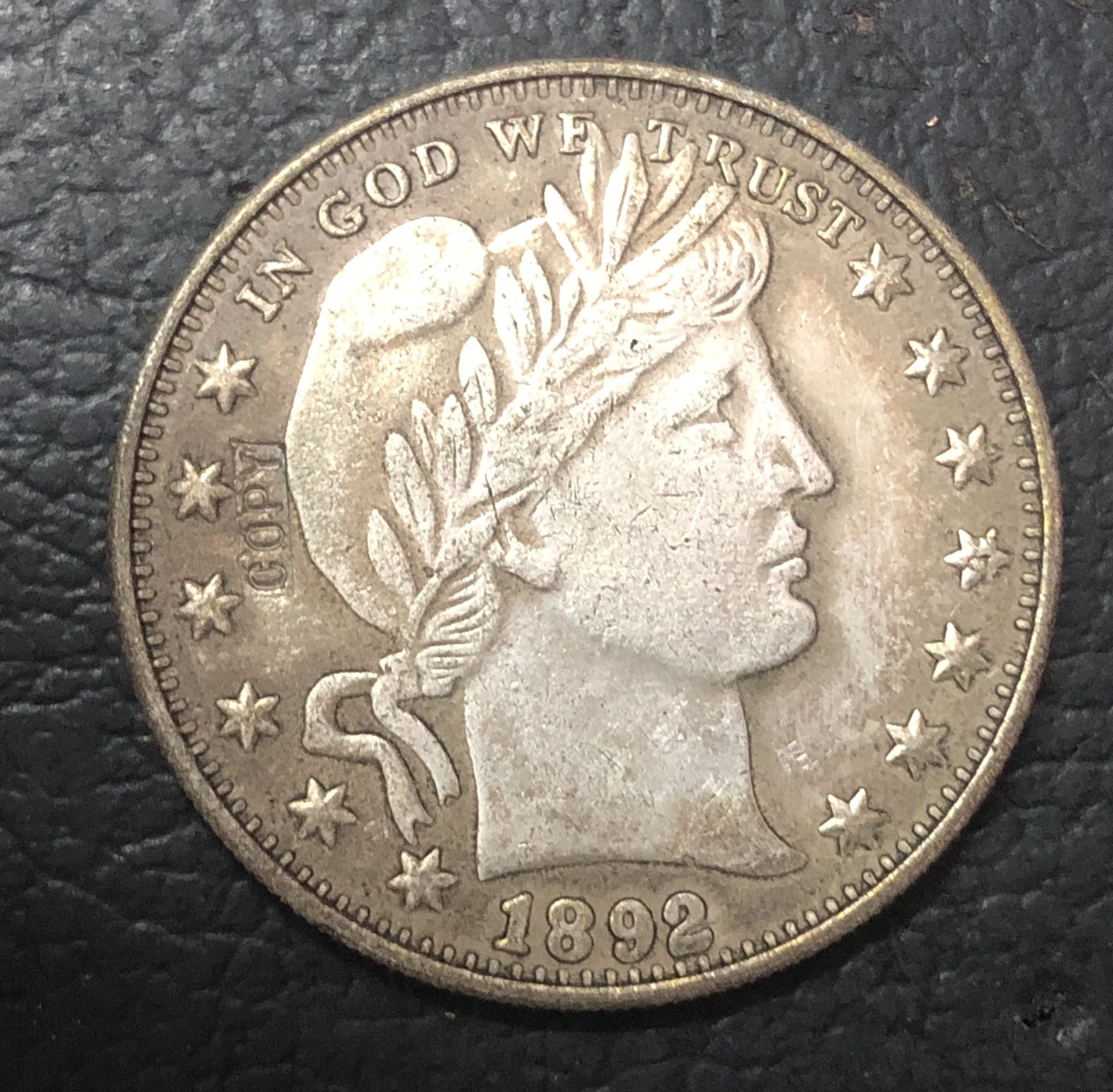 

1892-o US BARBER HALF DOLLAR COPY
