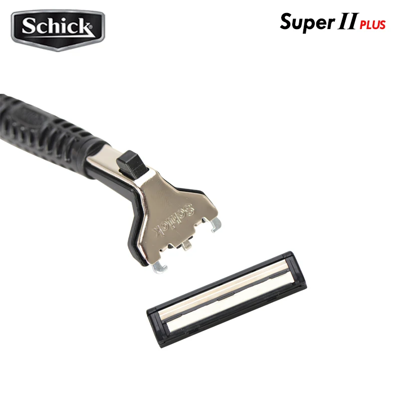 Lâminas de Barbear Lâminas Originais Genuíno Schick Super ii Mais Dupla Lubrificação Vitamina b5 Homem Lubrificante Barbeador Substituição 48 8 High Quality Beleza e saúde