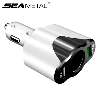 

12V-24V Car Charger USB Cigarette Lighter Socket Splitter QC 3.0 USB Socket Adapter Auto Cogarette Lighter Charger Accessories