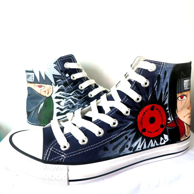 Naruto Series Breathable Hand Painted Canvas Shoes