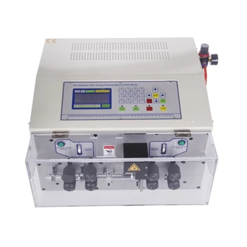 

SWT508MAX 8 wheels 25 square millimetre automatic wire stripping and peeling machine SWT-508MAX wire cutting crimping 800W