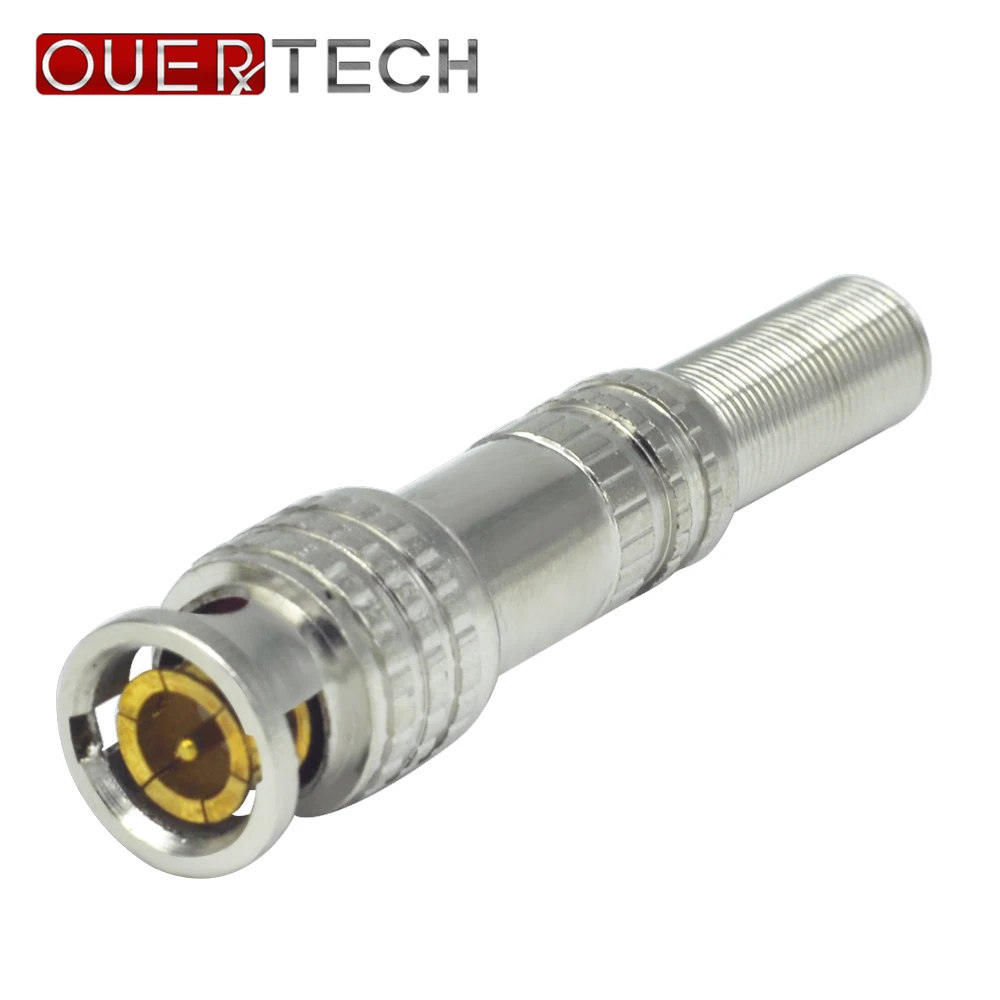 

OUERTECH Hot 10 Pcs Solder Less Twist Spring BNC Connector Jack for Coaxial RG59 For CCTV Camera and DVR Surveillance System