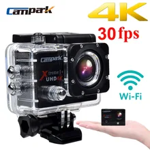 Campark ACT74 4 K 30fps 2.0 “LCD Wifi Acción Del Deporte de Buzo 30 m Impermeable Cámara de Casco Deporte DV cámara