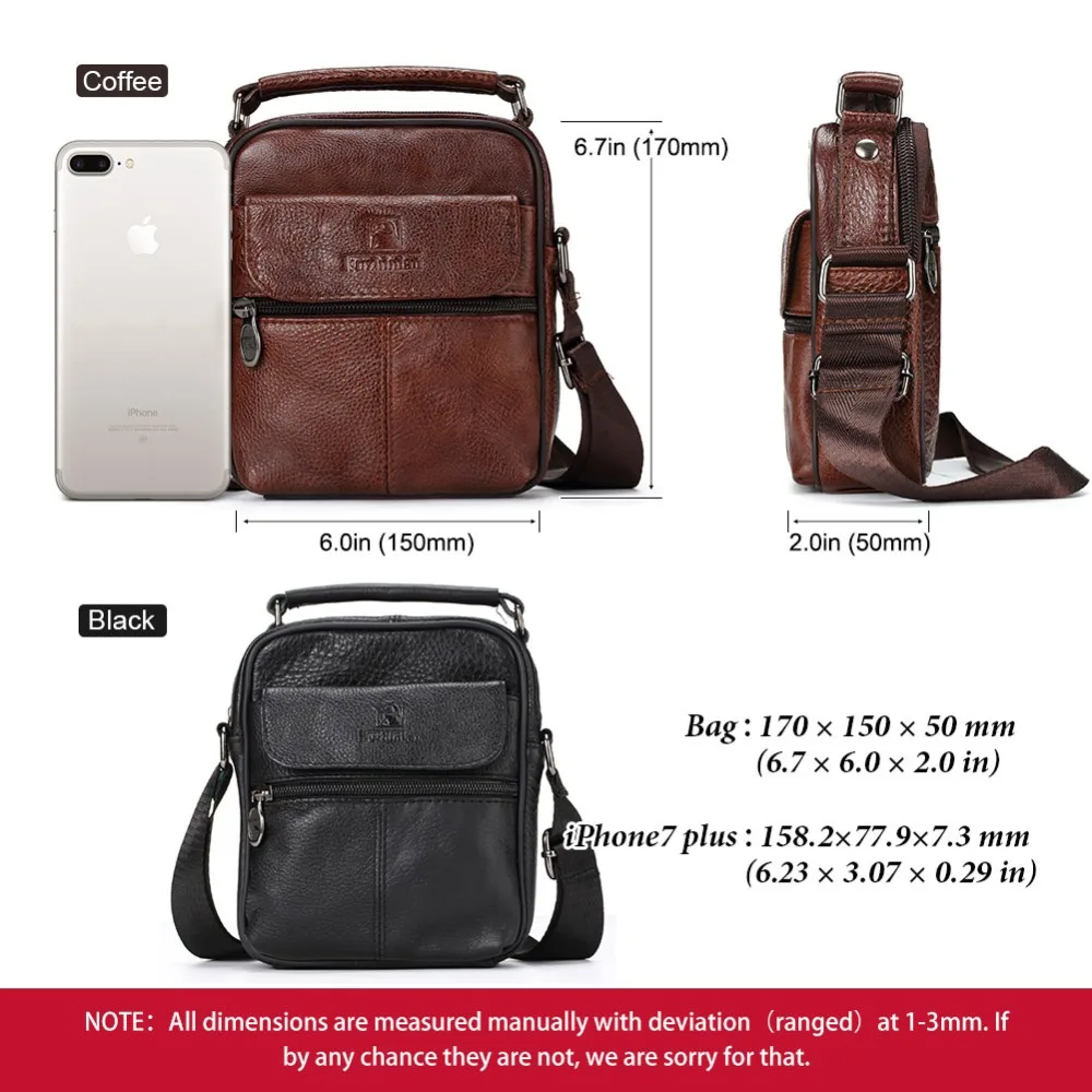 FUZHINIAO جلد أصلي للرجال حقيبة ساعي حار بيع الذكور رجل صغير الأزياء Crossbody حقائب كتف الرجال السفر حقائب جديدة