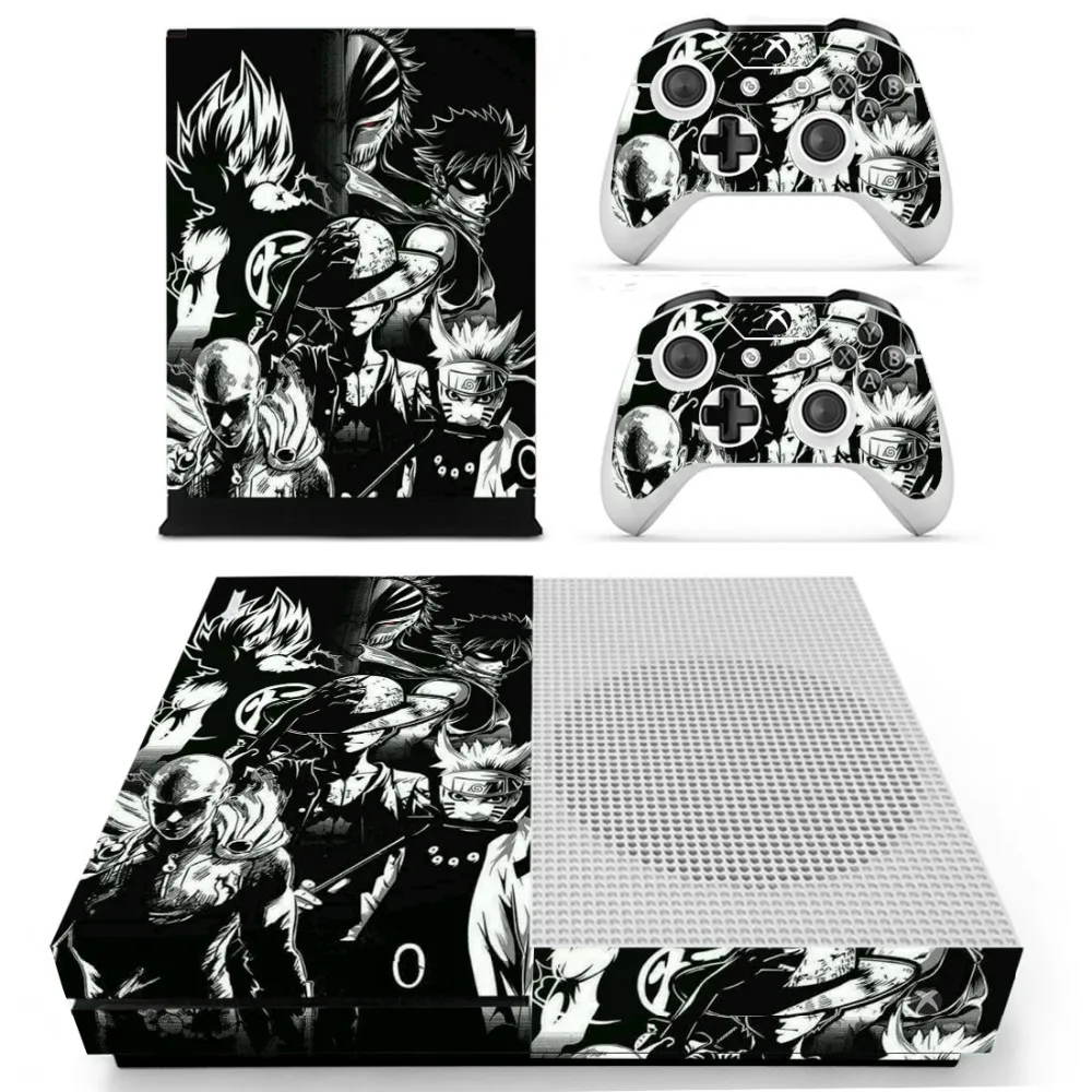 Наклейка на кожу для Xbox One S консоли и 2 контроллера для Xbox One Slim Skins наклейка цельная Наруто Dragon Ball