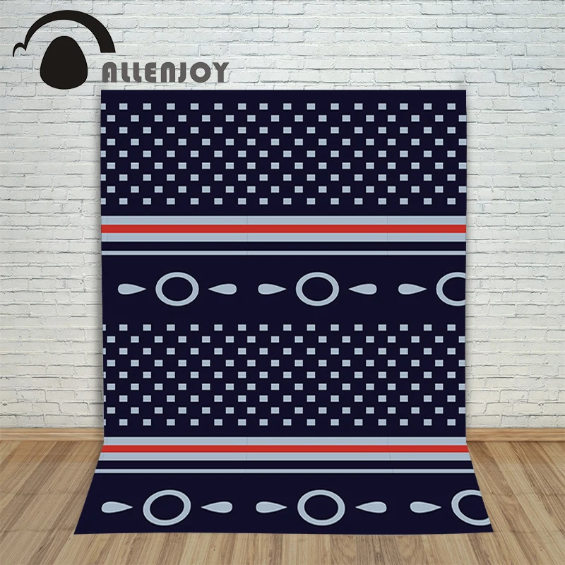 Allenjoy Background for photo thin vinyl Square circle pattern red line photography photocall backdrops 10x10 | Электроника