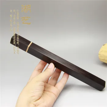 

High quality purple boxwood Long Tan inlaid square incense tube 10 grams 7 inch line Xiangxiang tube factory wholesale