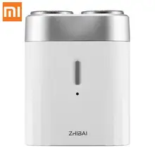Xiaomi Zhibai электробритвы для мужчин водонепроницаемые влажные сухое бритье двойное кольцо лезвие USB перезаряжаемая бритва борода станок для бритья