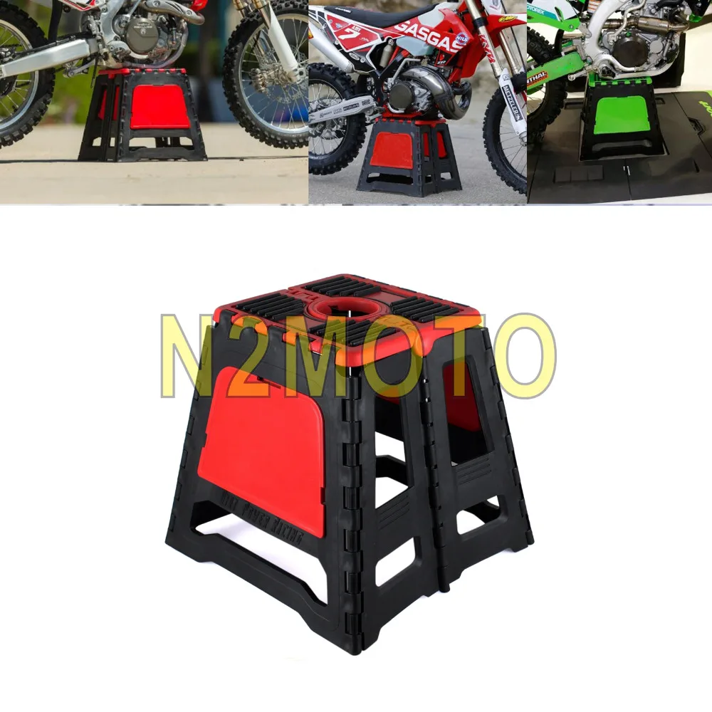 Enduro Large Folding Step Stool Foldable Repair Stand Universal for Dirt Bike Motocross Sport