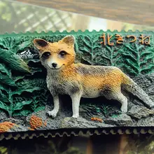 Япония, Хоккайдо лисы туристических путешествий Сувенир 3D смолы магнит на холодильник Craft идея подарка