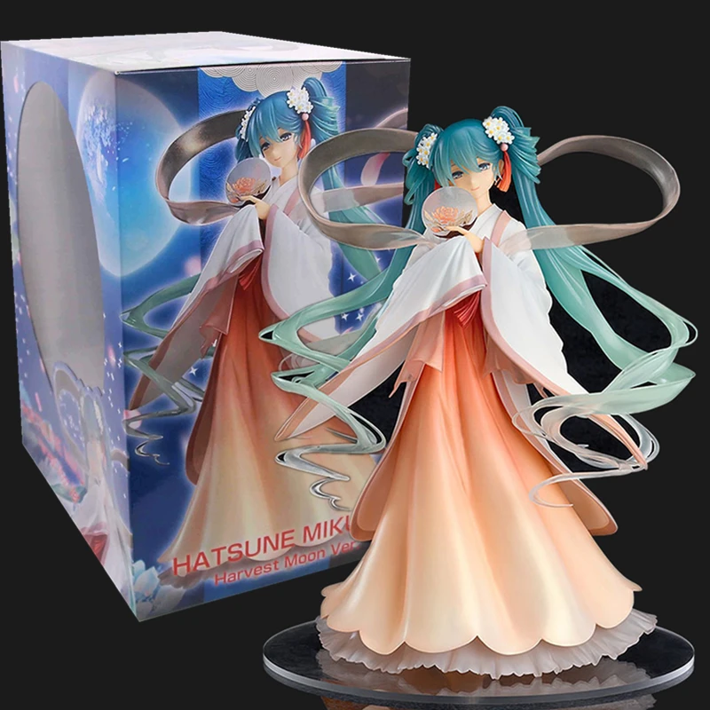 

New Anime Figures Toy Figma Harvest Moon Ver Hatsune Miku Action Figure Nendoroid for Children Toy Figure Dolls Models for Gift