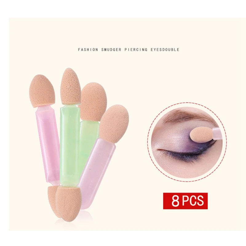 1set New Eye shadow Applicator Sponge Double Ended Make Up Supplies Portable Eye Shadow Brushes Random Color 1set New Eye shadow Applicator Sponge Double Ended Make Up Supplies Portable Eye Shadow Brushes Random Color