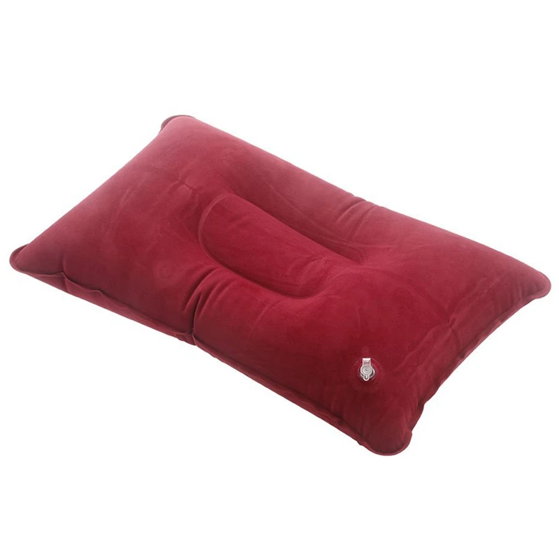 Docooler/® Double Sided Flocking Inflatable Pillow Suede Fabric Cushion Camping Travel Outdoor Office Plane Hotel?