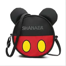 Детская одежда с милым бантом Минни Сумка Микки мод Девушки, сумка-почтальон мини сумка через плечо сумки в руку, для груза, женская сумка на плечо