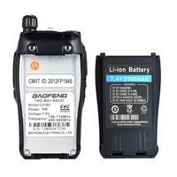 הקשר dual band 2pcs Baofeng UV-B6 Portable מכשיר הקשר UV B6 שני הדרך רדיו Dual Band VHF / UHF Woki טוקי 5W FM משדר רדיו (5)
