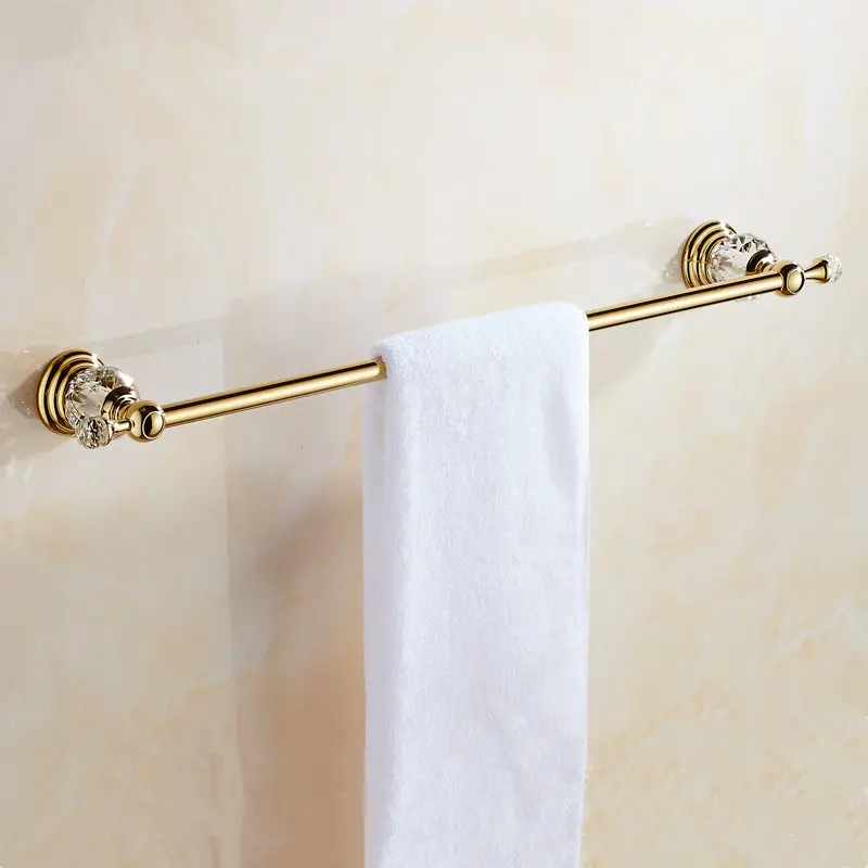 

Three colours of zinc alloy bathroom crystal towel rack, bathroom decorative luxury towel rack sanitary fittings