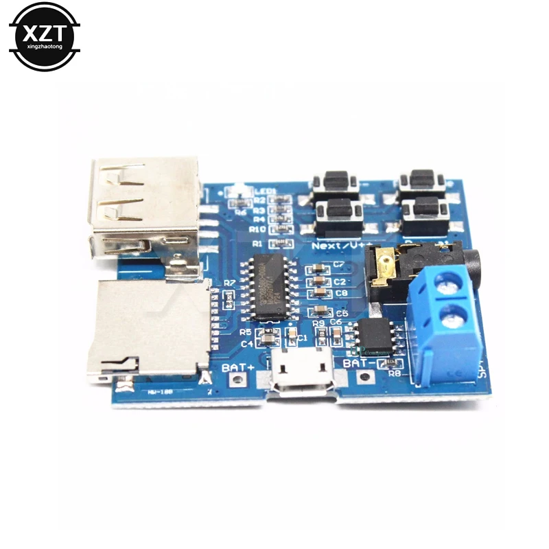 

1Pcs TF Card U Disk MP3 nondestructive Format Decoder Board USB Port Amplifier Decoding Audio Player Module 3.7-5.5V NEW