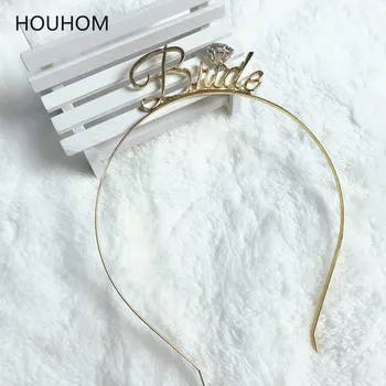 

Team Bride Bridesmaid Tiara Crown Headband Bachelorette Hen Party Bride To Be Wedding Decoration Bridal Shower Girls Night Gift