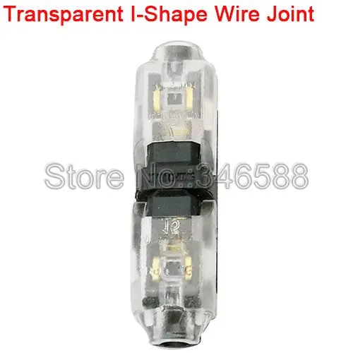 10 шт. Быстрый соединительный провод Соединительный разъем для AWG22-18 1pin/2pin светодиодные ленты провода кабель электрические обжимные клеммные блоки проводник - Цвет: I Type 1Way Black