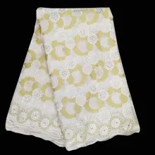 Африканская кружевная ткань вышитая швейцарская вуаль кружевная ткань для невесты высокое качество Французский Тюль кружевная ткань для женщин YH11