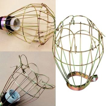 

Industrial iron Wire Lamp Cover Light Bulb Guards Clamp Metal Lamp Cage Shape Light Shades Trouble Light Parts