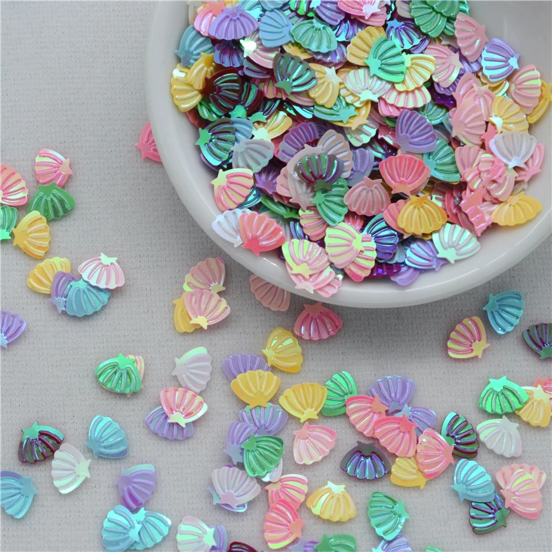 

1000pcs(25G) 6*8mm Small Shell AB Colors Loose PVC Sequins for Crafts Sewing DIY Dance Dress Clothing Accessories