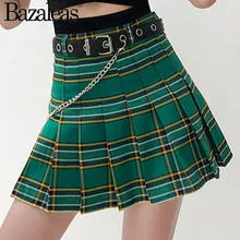 Bazaleas хлопок белый короткий топ и миди юбка пляжный Повседневный Женский костюм модный комплект из двух предметов сексуальный спортивный костюм для женщин Прямая