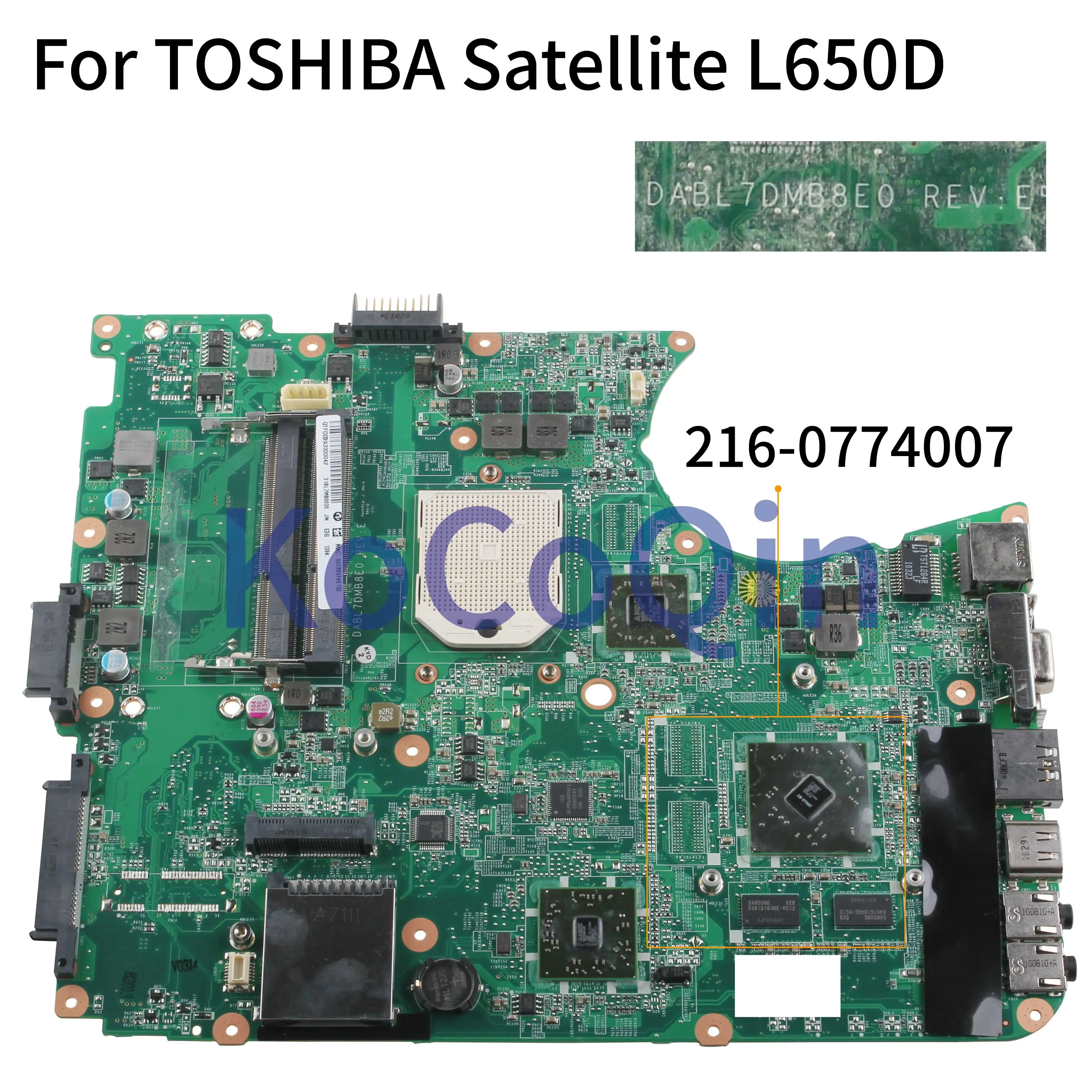 Материнская плата KoCoQin для ноутбука TOSHIBA Satellite L650D Core материнская AMD