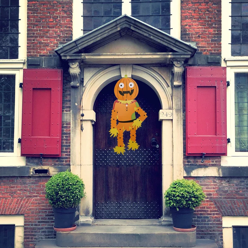 Paperboard Halloween DIY skull Pendant Halloween Pumpkin Drop Ornaments Halloween Party Decorations Home decor Party Supplies