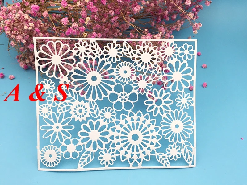  Y428 METAL CUTTING DIES Background Flower Scrapbook card invitation paper craft party decor embossi - 32853626720