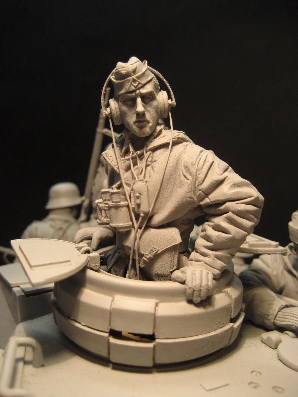 

New Unassembled 1/16 The tank captain (A bust) 120mm Figures Resin Kit DIY Toys Unpainted kits