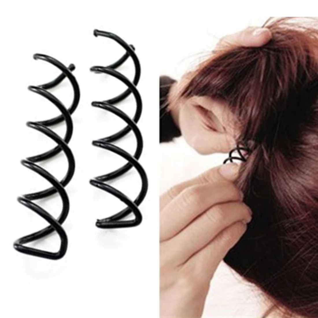 

10Pcs Hairdressing Hair Styling Tools Twist Barrette Hairpins Spiral Spin Screw Pin Hair Clips for Braiders Girls Women Beautful