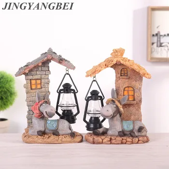 

Creative resin crafts small love donkey night light decorations home decoration student couple birthday presents wholesale