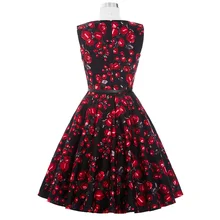 Belle Poque Womens Summer Dress 2017 Floral Retro Vintage 50s Casual Party Robe Rockabilly Dresses Plus Size Vestidos mujer