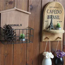 ZAKKA деревянный в европейском стиле Печать Цветок висячий крючок Бакалейная полка декоративные деревянные изделия