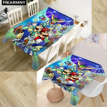

Super Mario Tablecloth Waterproof Oxford Fabric Square/Rectangular Tablecloth For Wedding Table Cloth Cover TV Covers