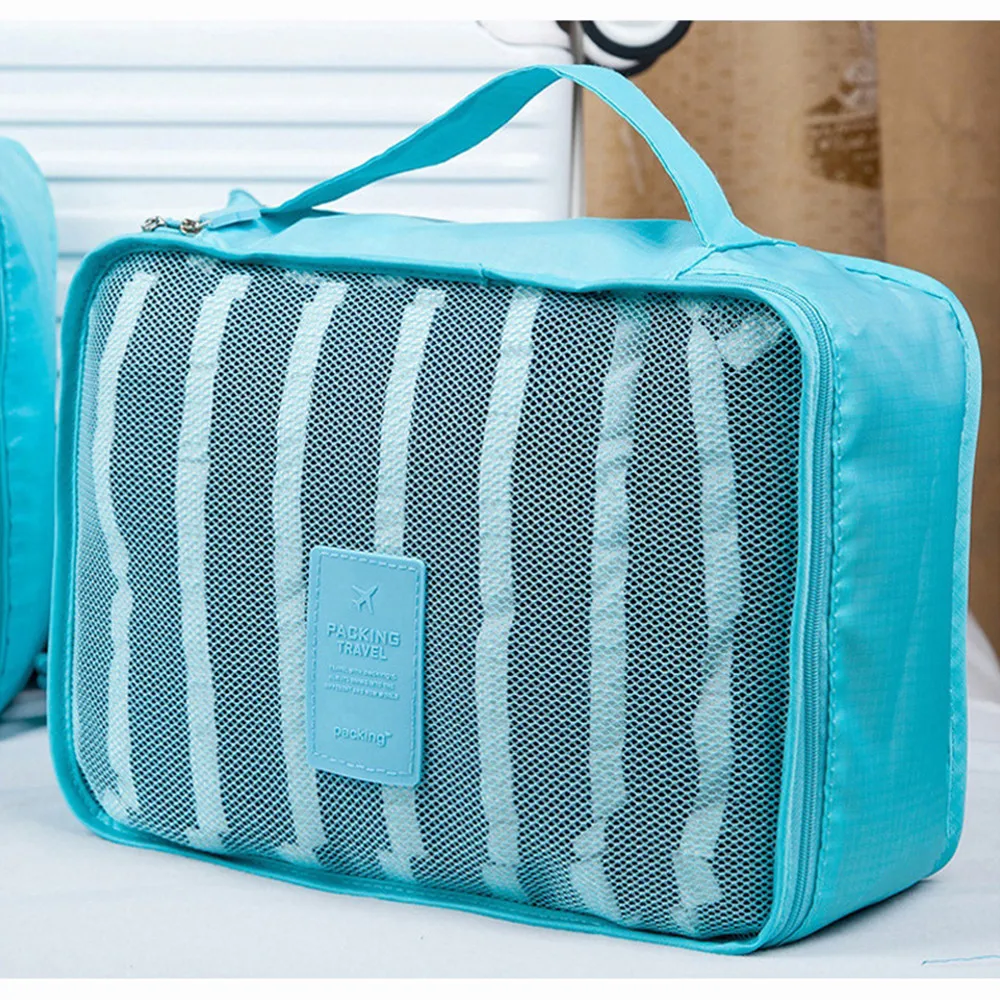 Новое поступление Мода 6 шт Водонепроницаемый хранения одежды куб для упаковки дорожный органайзер для багажа одежда Стёганое одеяло#20