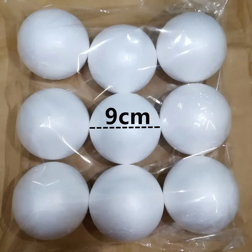 Felicoalice, диаметр 15 см, 4 шт., белые мячи для моделирования из пенополистирола, декоративные шарики из пенополистирола, круглые шарики