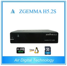 20pcs/lot Zgemma H5.2S 2* DVB-S2 Linux Enigma 2 Dual Core Digital TV Receiver HEVC H.265 SET TOP BOX