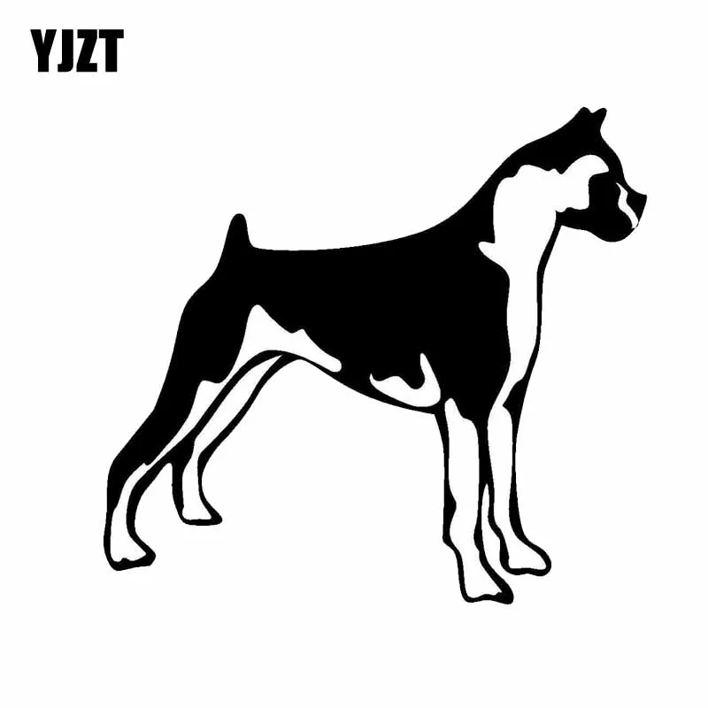 YJZT 13CM*11.9CM Waterproof Vinyl Shepherd Dog Car Sticker Black/Silver C2-3134 | Автомобили и мотоциклы