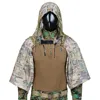 CS Wargame Sniper Camouflage Combat tactique Ghillie costume fondation en plein air tir chasse bricolage Ghillie veste ensemble avec du fil ► Photo 3/6