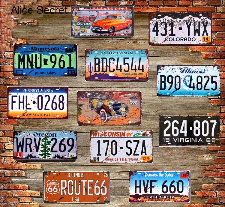 Vintage Metal Tin Signs Plaques Retro Plates Garage Bar Pub Hotel Art Wall Decor Vintage Metal Tin Signs Plaques Retro Plates Garage Bar Pub Hotel Art Wall Decor
