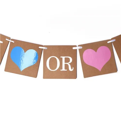 1 комплект одежды для маленьких мальчиков или девочек Baby Shower вечерние гирлянда для развешивания Пол раскрыть баннер