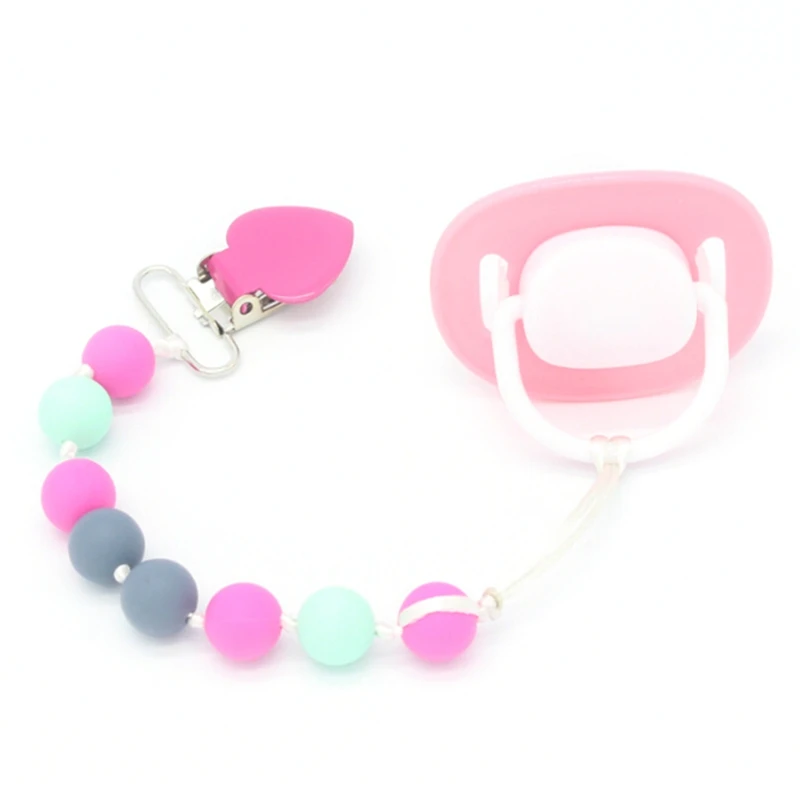 Silicone Baby Pacifier Clips Soother Holder Anti Folder Pacifier Clip