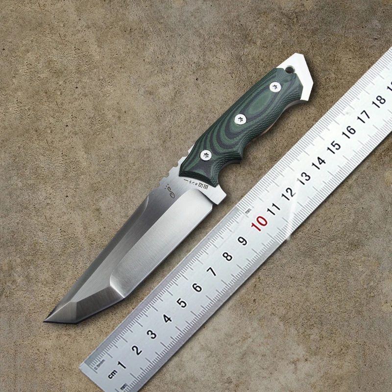 Japan Three Edges D2 Survival Knife Small Straight Knife Full Tang